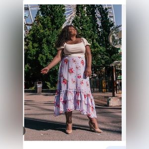 Beautiful Jess’s Kae, Plus Size Spring skirt